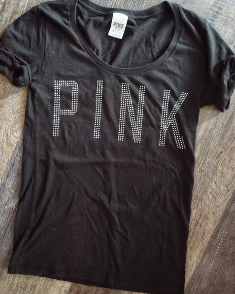 PINK Victoria's Secret Tops - Pink bling tshirt